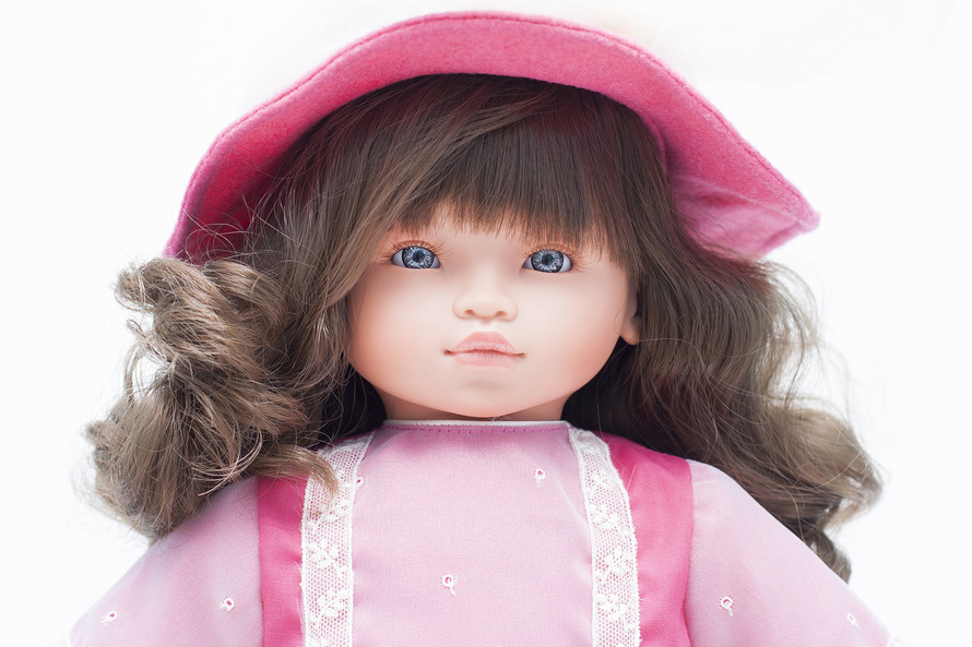 Кукла Эли в розовом платье, 60 см.  